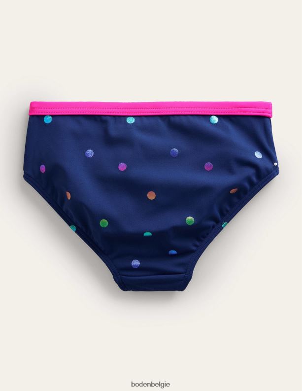bikinibroekje met patroon Boden X8VRNV456 kleding Baby marine regenboog en folieconfetti