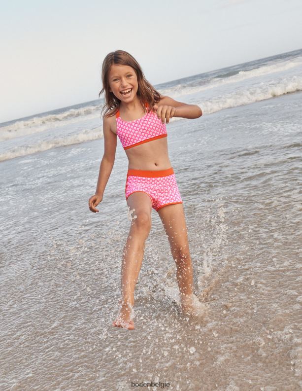 bikinitopje met gekruiste achterkant Boden X8VRNV478 kleding Baby vuurwerk houtblok