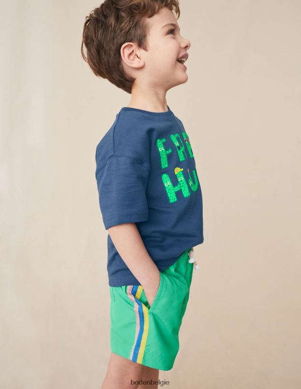 sportieve streep short Boden X8VRNV481 kleding Baby asperges