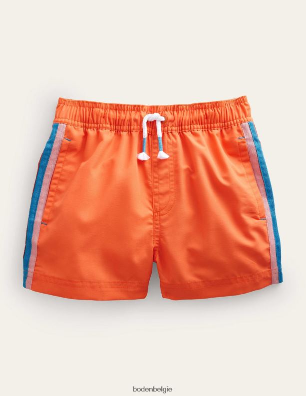 sportieve streep short Boden X8VRNV483 kleding Baby vuur opaal