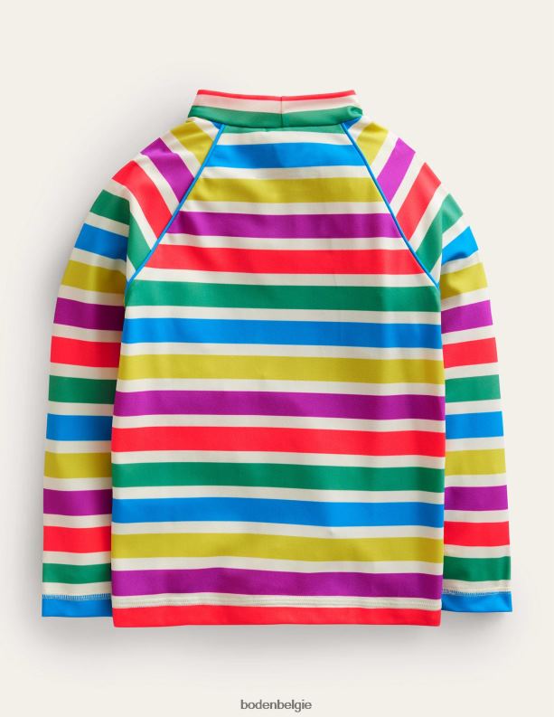 uitslagvest met patroon Boden X8VRNV446 kleding Baby dagje struikelen streep