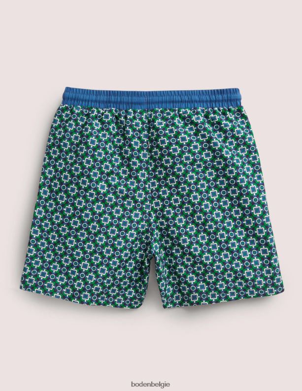 zwembroek Boden X8VRNV3303 kleding Baby hoogland groene tegel geo