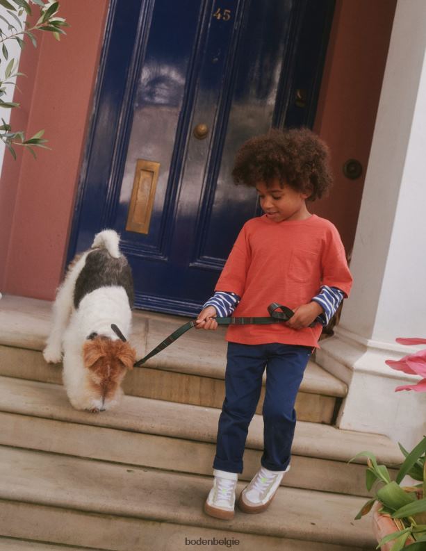 slanke pull-on broek Boden X8VRNV502 kleding Baby universiteit marine