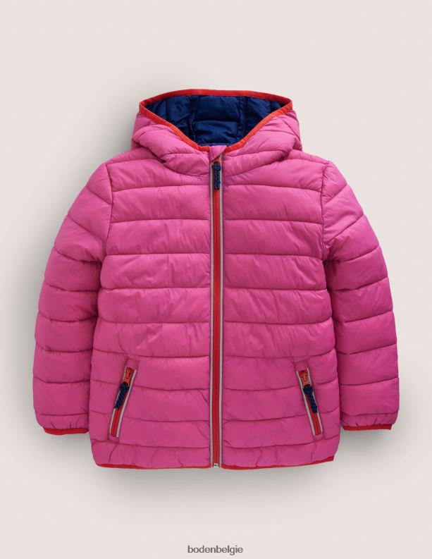 gezellig opvouwbaar gewatteerd jack Boden X8VRNV3430 kleding Baby roze gekieteld