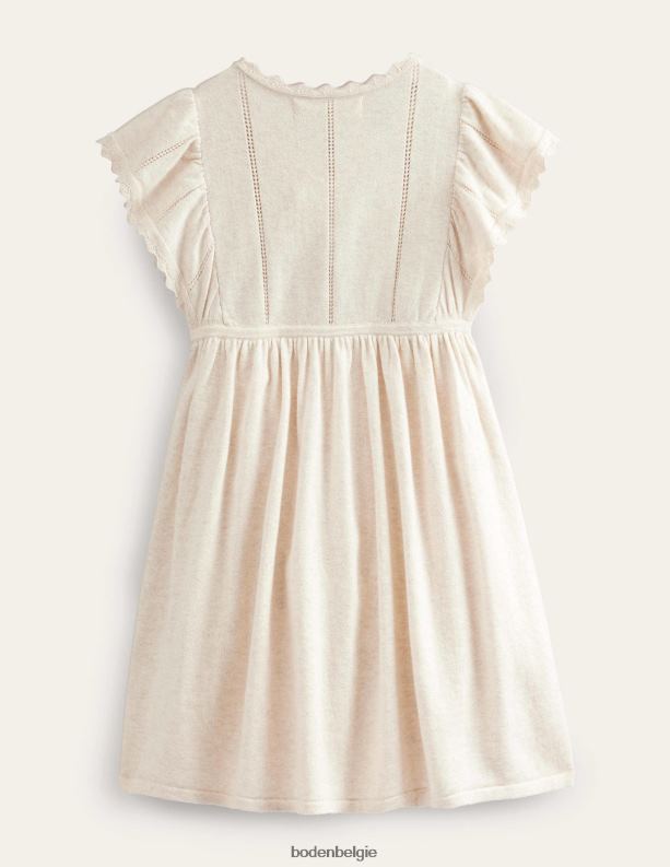 getextureerde gehaakte jurk Boden X8VRNV347 kleding Baby ecru mergel