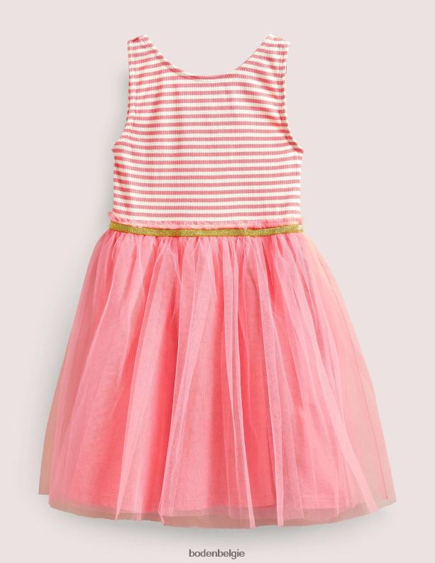 jurk van tule jersey Boden X8VRNV3462 kleding Baby licht roos