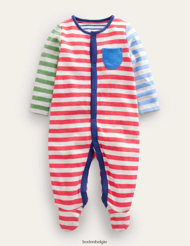 Gots hutspot slaappakje Boden X8VRNV3347 kleding Baby heldere multistreep