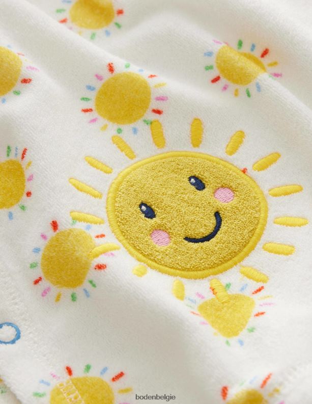 bedrukte badstof aangooi Boden X8VRNV3470 kleding Baby meerdere regenboogzonnen