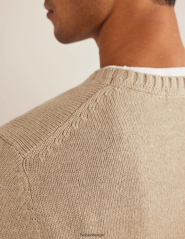 dikke katoenen kasjmier crew Boden X8VRNV3545 kleding Heren steen