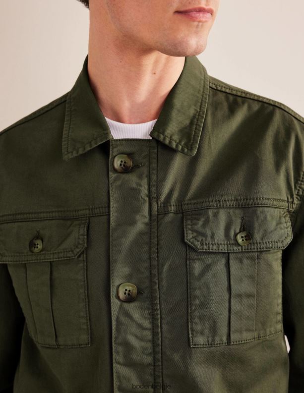 safari jas Boden X8VRNV3546 kleding Heren alligatorgroen