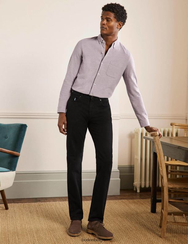 jeans met rechte pijpen Boden X8VRNV3591 kleding Heren zwarte denim