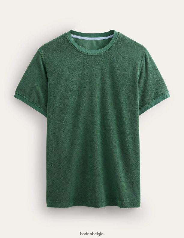 badstof t-shirt Boden X8VRNV3567 kleding Heren palmblad groen
