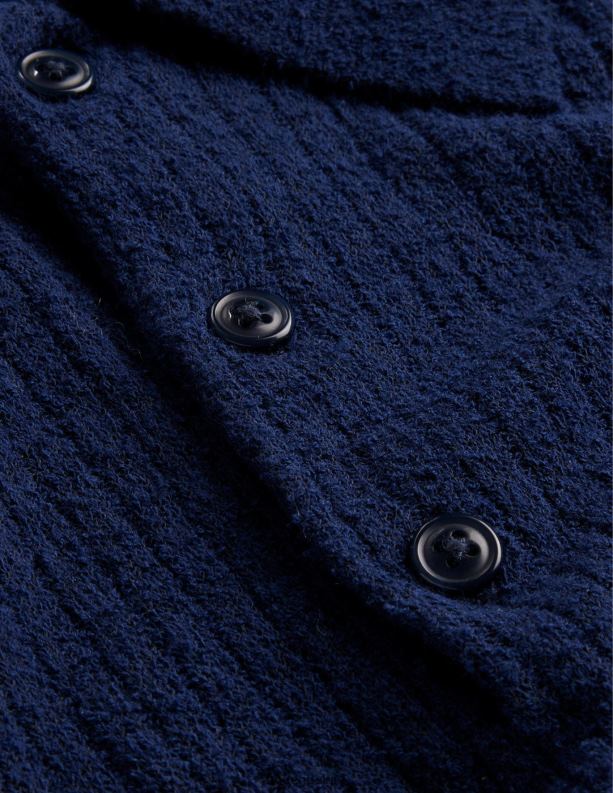 bouclé gebreide polo Boden X8VRNV3497 kleding Heren Franse marine