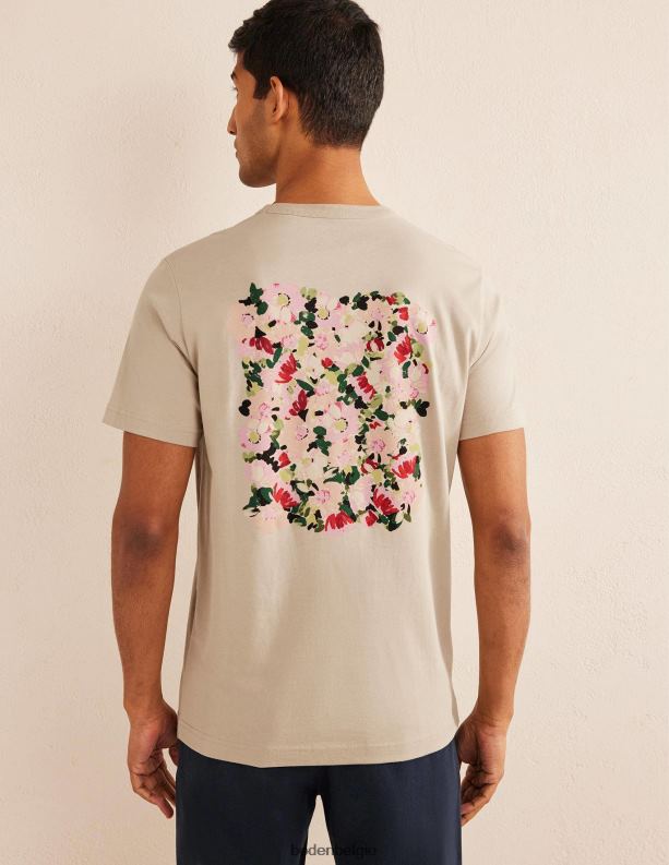 grafisch t-shirt Boden X8VRNV3529 kleding Heren steen bloemen