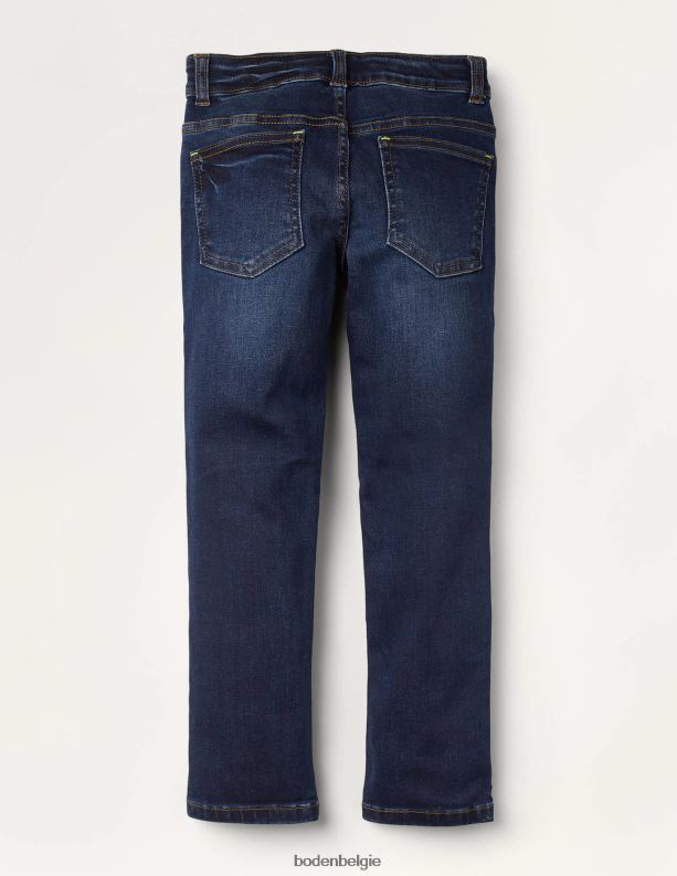 donkere vintage denim jeans met smalle pijpen Boden X8VRNV901 kleding jongens donkere wijnoogst