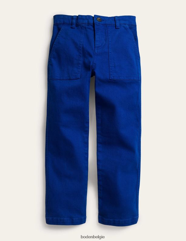 ontspannen broek met zakken Boden X8VRNV913 kleding jongens blauwachtig blauw