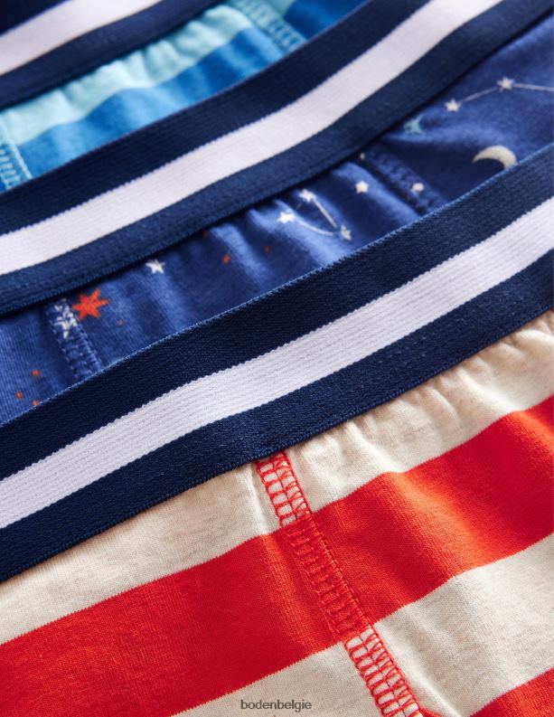 boxershorts 3 stuks Boden X8VRNV921 kleding jongens multi