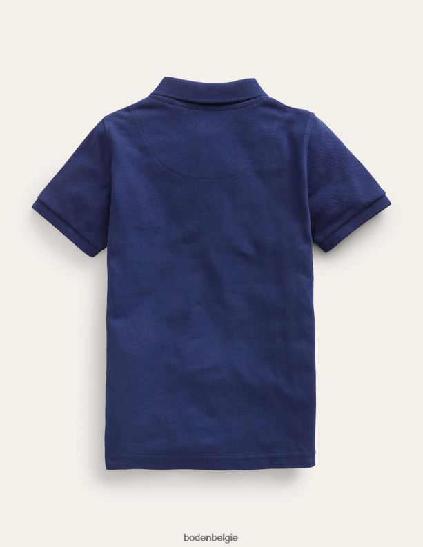 piqué poloshirt Boden X8VRNV893 kleding jongens universiteit marine