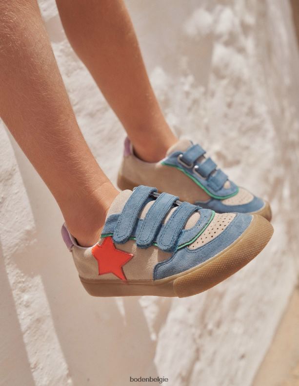 leren lage topjes Boden X8VRNV916 schoenen jongens multi