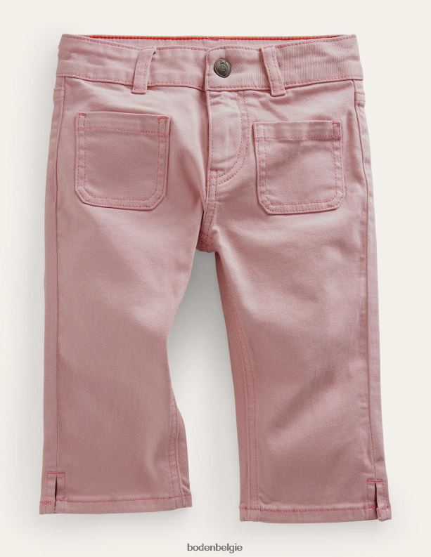 cropped geweven broek Boden X8VRNV802 kleding meisjes bot roze