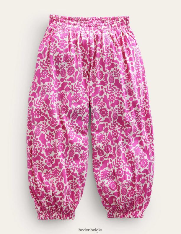 jersey harembroek Boden X8VRNV2779 kleding meisjes geweldige roze vakantiebloemen