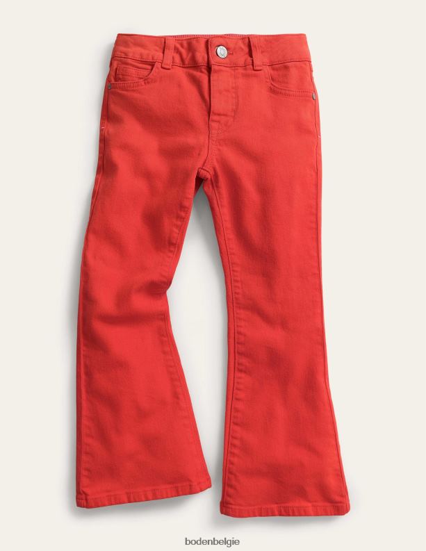 kick-flare jeans Boden X8VRNV2646 kleding meisjes mandarijn rood