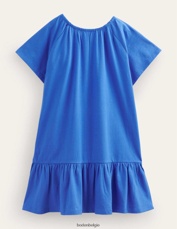 Jerseyjurk met ontspannen taille Boden X8VRNV2945 kleding meisjes cabana blauw