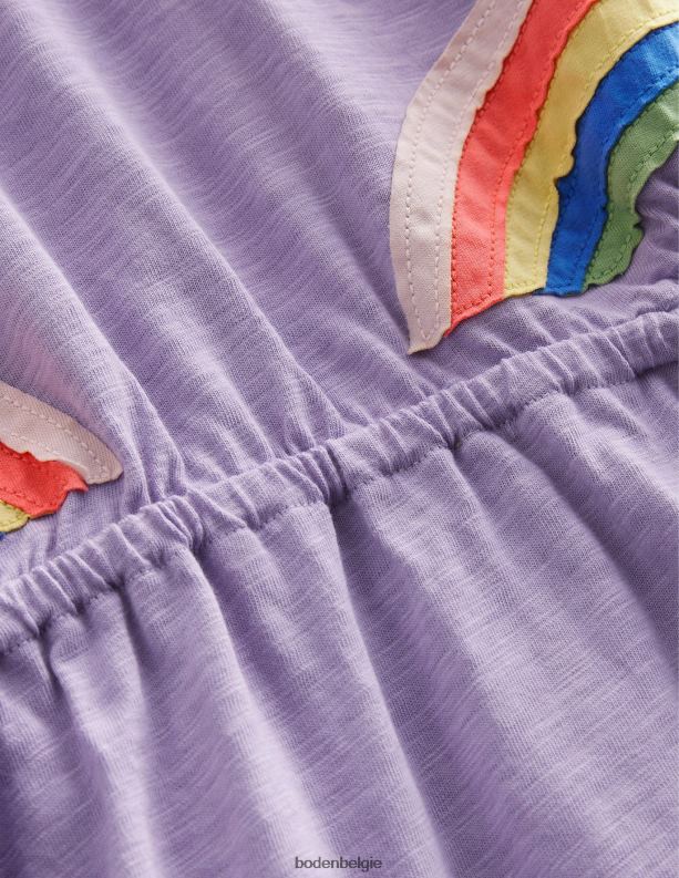 uitgesneden jurk Boden X8VRNV3075 kleding meisjes mistige lavendelregenboog