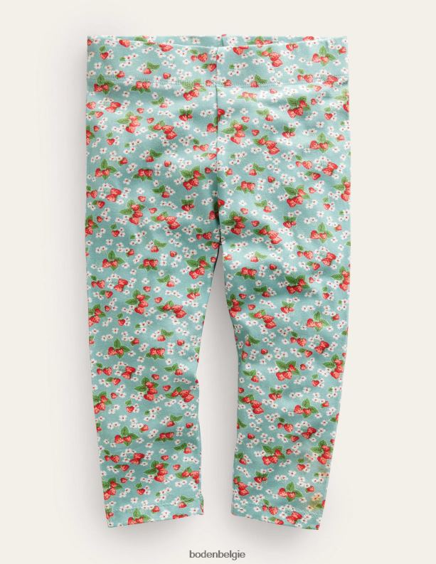 leuke cropped legging Boden X8VRNV3244 kleding meisjes blauwe aardbeien