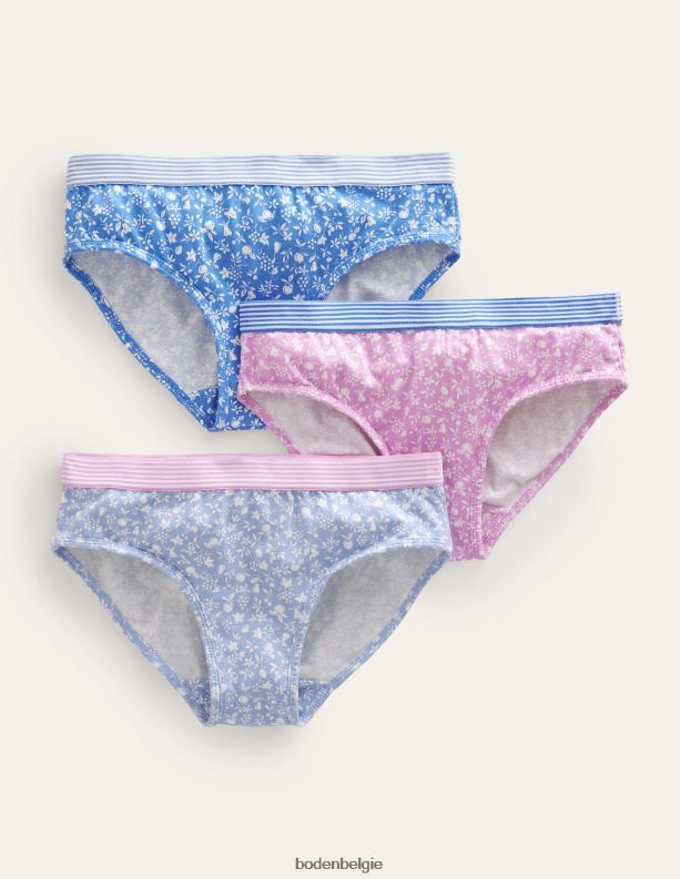 broek 3 stuks Boden X8VRNV838 kleding meisjes orchidee bloemen