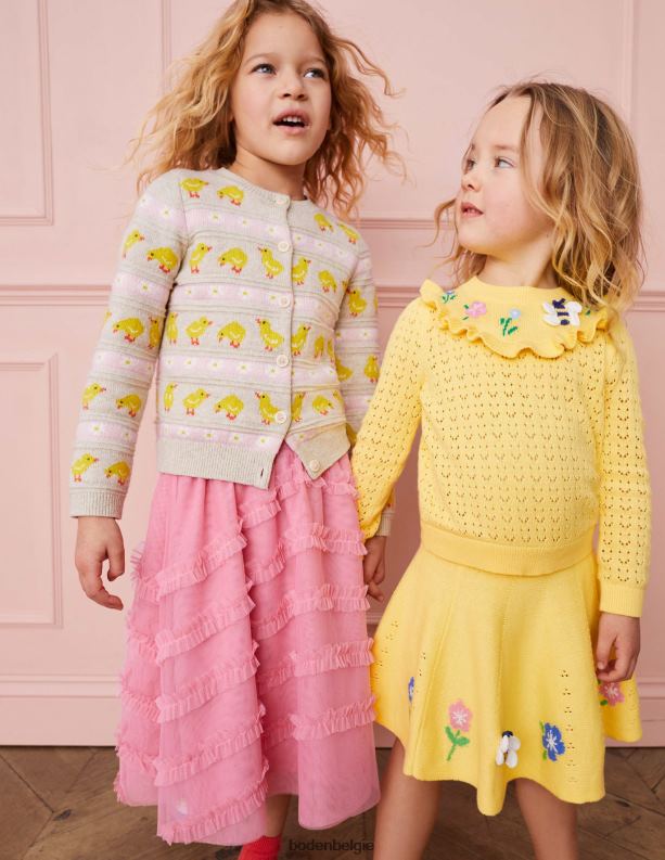 Tule midi gelegenheidsrok Boden X8VRNV2667 kleding meisjes bot roze