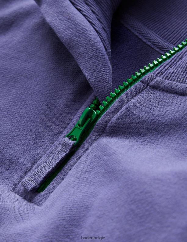 Relaxed sweatshirt met halve rits Boden X8VRNV808 kleding meisjes marine