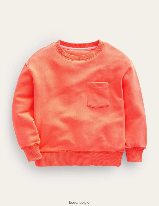 superzachte trui Boden X8VRNV3205 kleding meisjes neon-oranje