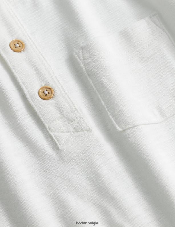 Henley-T-shirt met lange mouwen Boden X8VRNV3175 kleding meisjes wit