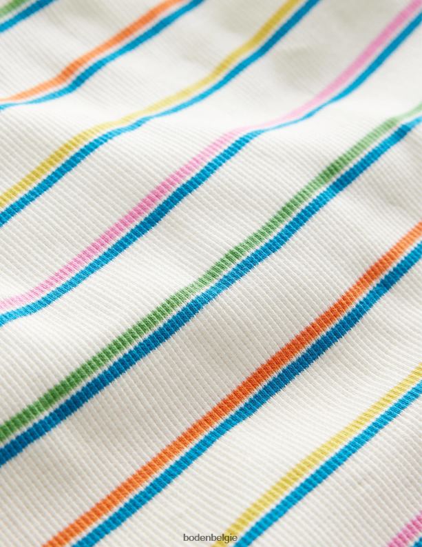 uitgesneden vest Boden X8VRNV772 kleding meisjes helder bloemblaadjesroze/eilandblauw