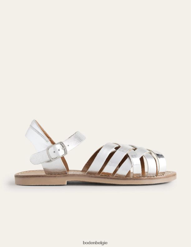 sandalen met bandjes Boden X8VRNV2764 schoenen meisjes Metallisch zilver
