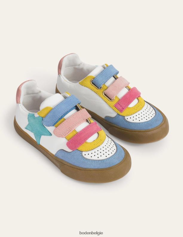 leren lage topjes Boden X8VRNV825 schoenen meisjes multipastel