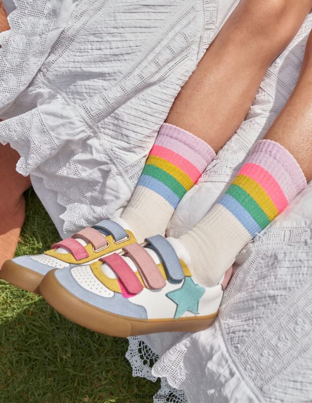 leren lage topjes Boden X8VRNV825 schoenen meisjes multipastel