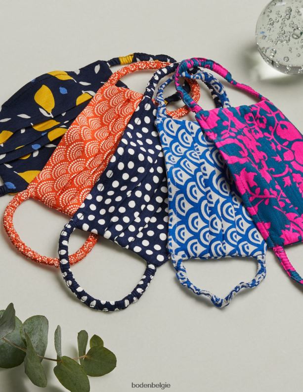 niet-medische gezichtsbedekking 5pk Boden X8VRNV2063 accessoire vrouwen multi