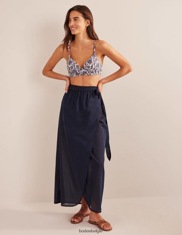 Capri bikinitopje in cupmaat Boden X8VRNV1591 kleding vrouwen ivoor en blauw paisley