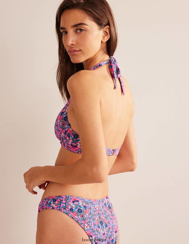 Verbeterde bikinitop met beugel Boden X8VRNV1608 kleding vrouwen festivalroze en wijnterras