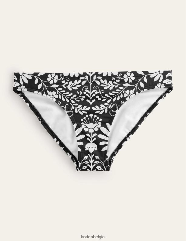 bikinibroekjes Boden X8VRNV1722 kleding vrouwen nero & gardenia takje