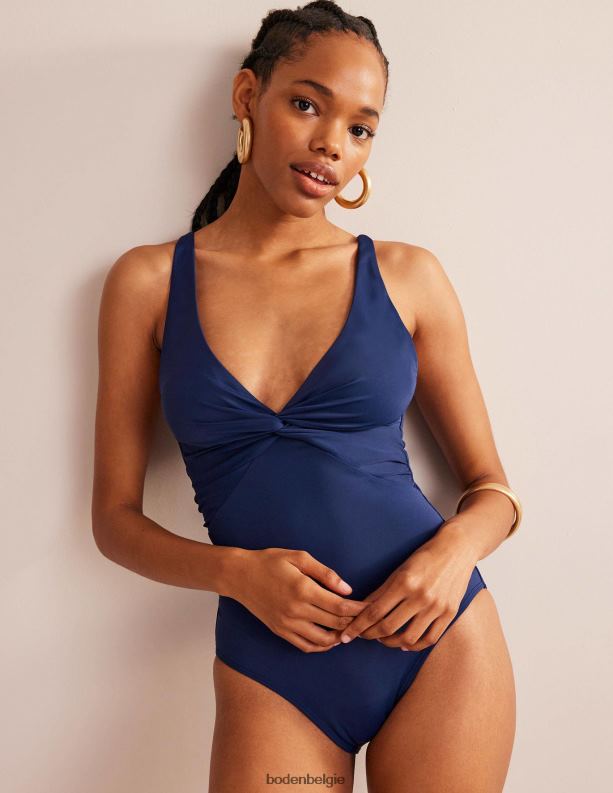 draai klassiek zwempak Boden X8VRNV235 kleding vrouwen Franse marine
