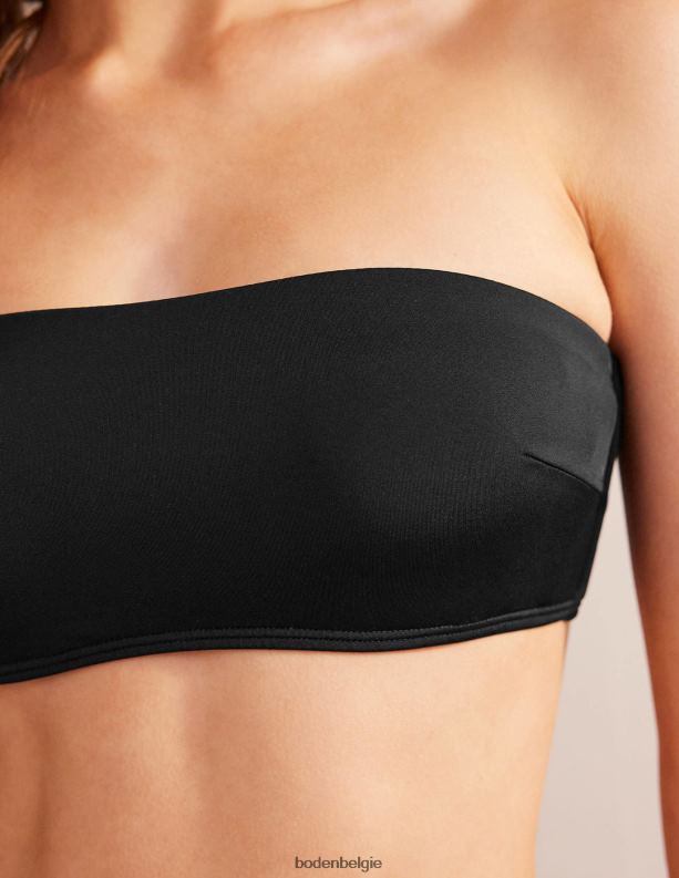 ondersteunende bandeau bikinitop Boden X8VRNV251 kleding vrouwen zwart
