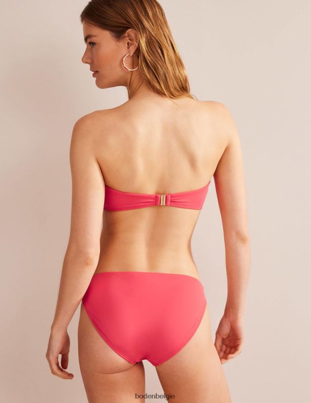 ondersteunende bandeau bikinitop Boden X8VRNV258 kleding vrouwen roze bes