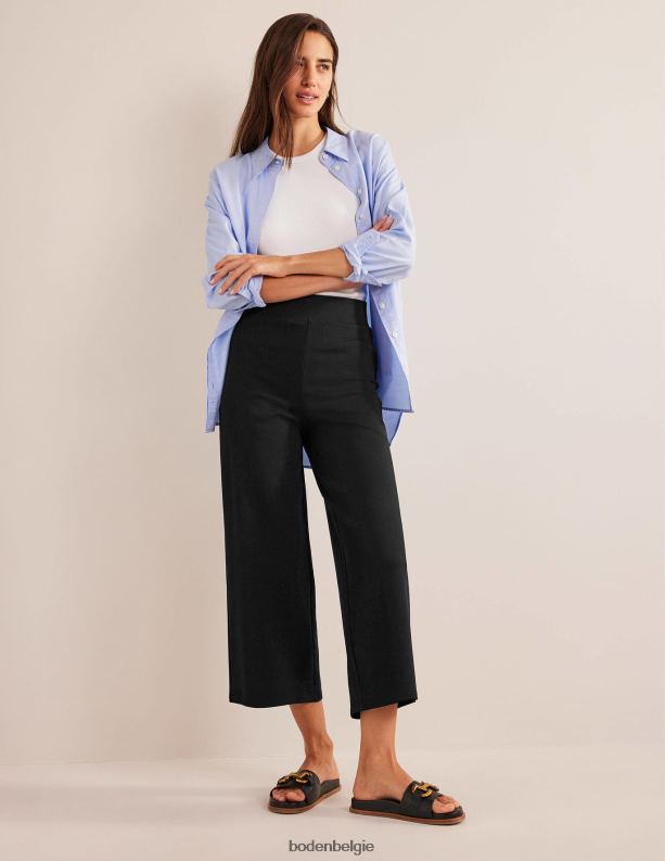 cropped jersey broek Boden X8VRNV1644 kleding vrouwen zwart