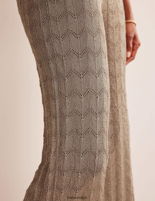 gebreide strandbroek Boden X8VRNV318 kleding vrouwen metalen steen