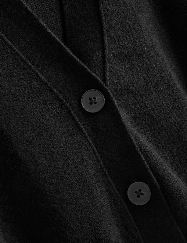 cropped kasjmier v-vest Boden X8VRNV2466 kleding vrouwen zwart