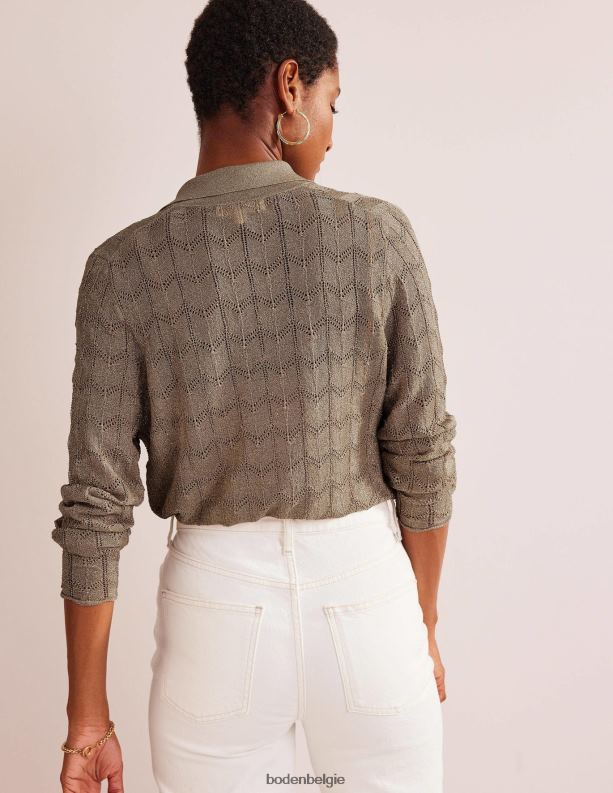 gebreid strandshirt Boden X8VRNV617 kleding vrouwen metalen steen