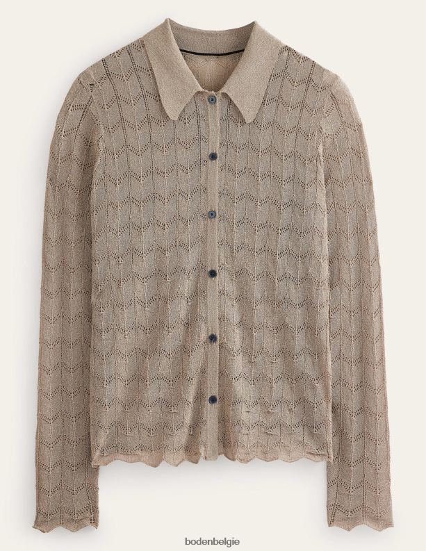 gebreid strandshirt Boden X8VRNV617 kleding vrouwen metalen steen